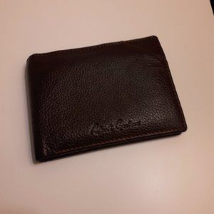 Robert Graham Brown Leather Paisley Embossed Wallet